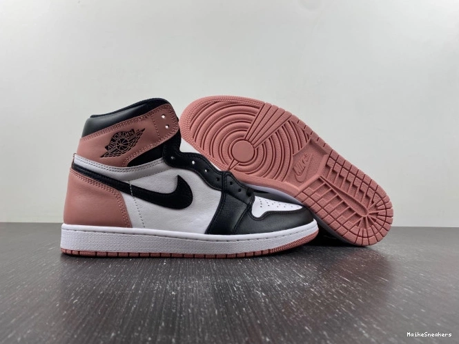 MaikeSneakers Rust Jordan 1 Retro 861428-101 Pink Og Air High Nrg 0727